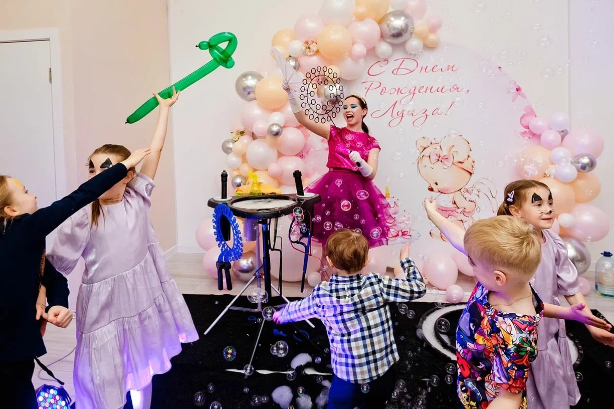 Шоу мыльных пузырей